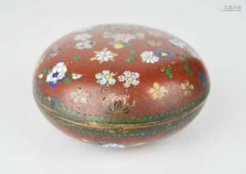 A Chinese cloisonne box.