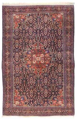 Medaillon-BidjarWestpersien, um 1930196 x 126 cmMin. Alterssp. Insg. gut erhalten.A Bijar rug,