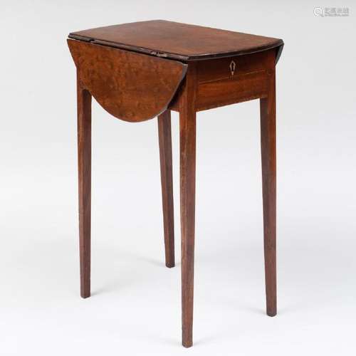 Small George III Inlaid Mahogany Pembroke Table