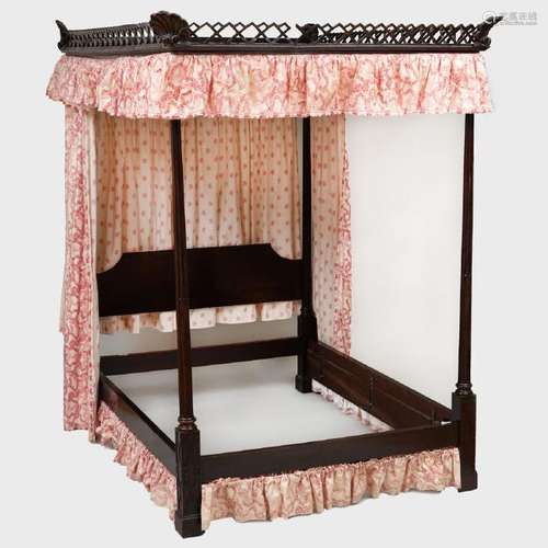 George III Style Mahogany Tester Bed