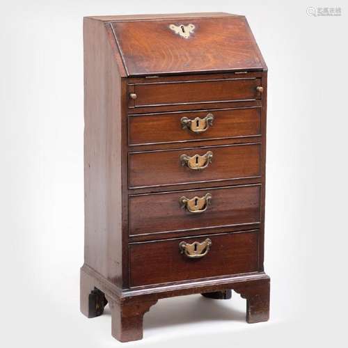 George III Mahogany Child's Slant-Front Desk