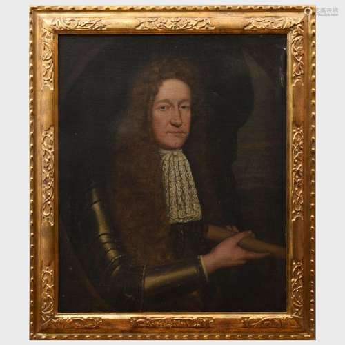 European School: Half Length Portrait of a Man in a Red