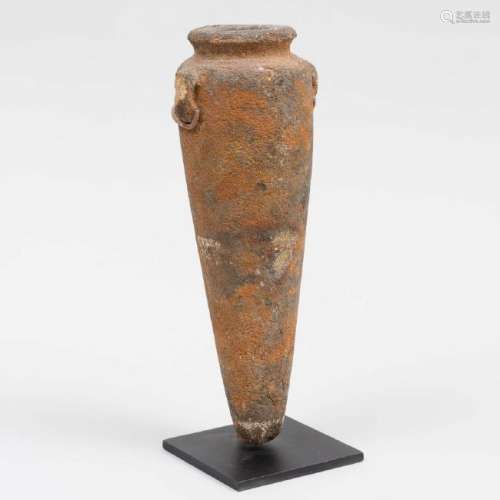 Egyptian Predynastic Style Tapered Two Handled