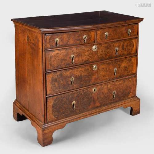 William and Mary Walnut Chest of Drawers