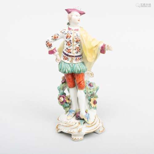 Derby Porcelain Figure of a Male Ranelagh Dancer