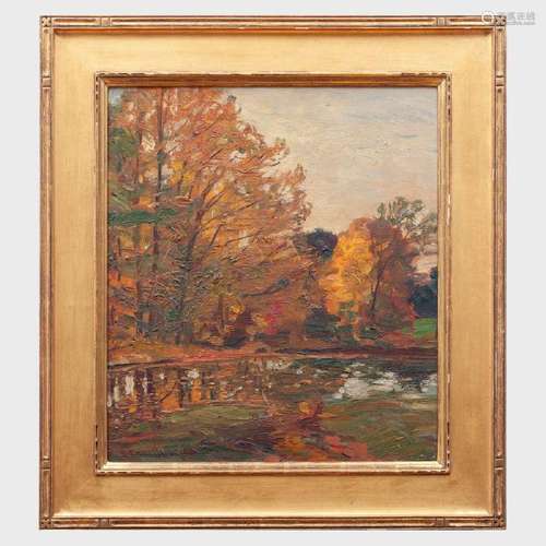 Robert Emmett Owen (1878-1957): Pond in Autumn