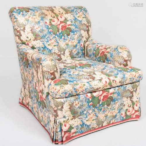 Chintz Upholstered Armchair