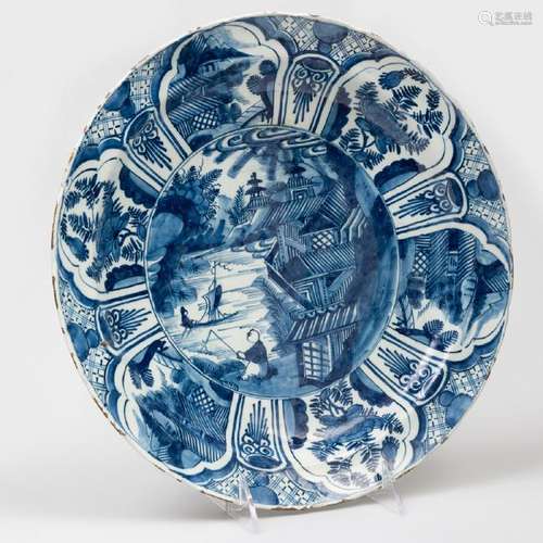 Dutch Delft Blue and White Plate