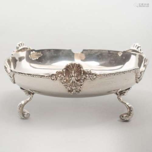 Egyptian Silver Tripod Bowl