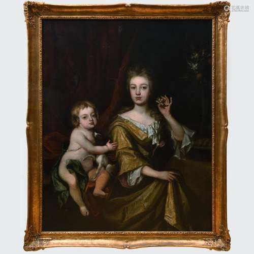 European School: Portrait of a Lady and Child