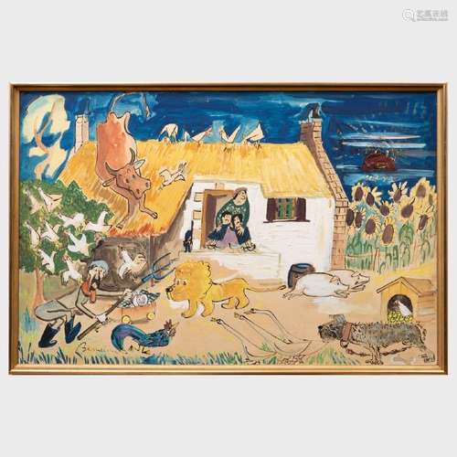 Ludwig Bemelmans (1898-1962): The Lion in the Farm