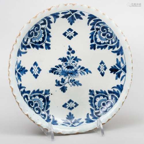 Dutch Delft Blue and White Small Plate