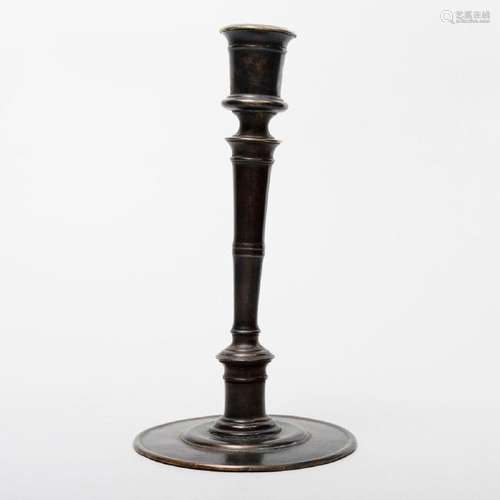 Early French Bronze Candlestick