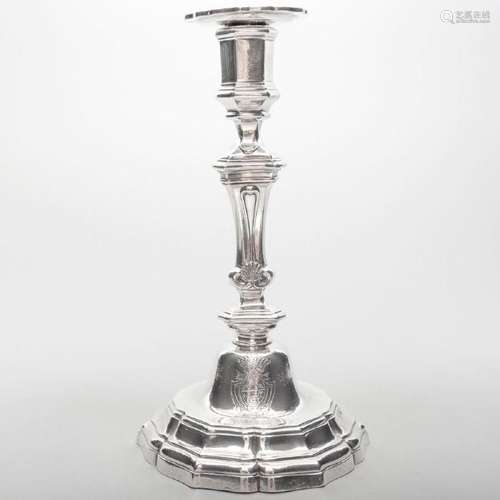 Régence Silver Candlestick