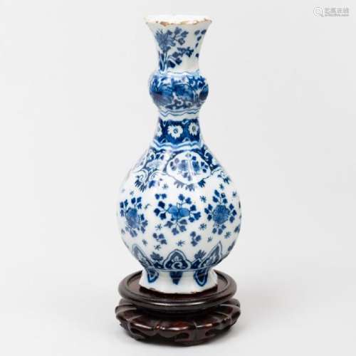 Dutch Delft Blue and White Small Octagonal Baluster