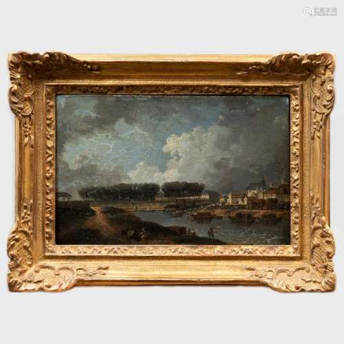 Attributed to Pierre-Antoine Demachy (1723-187): Vue au