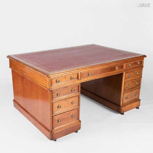 Victorian Mahogany Partners Desk