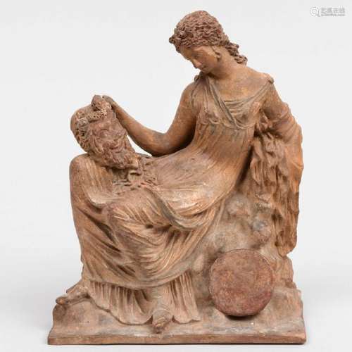 Tanagra Style Terracotta of the Muse Thalia