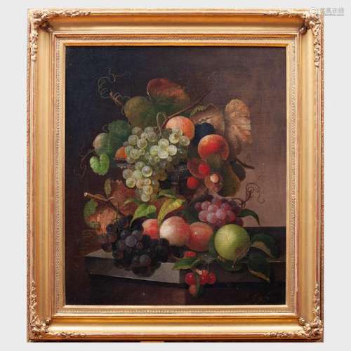 Charles Baum (1812-1878): Still Life with Fruit