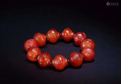 AMBER LANTERN BEADS