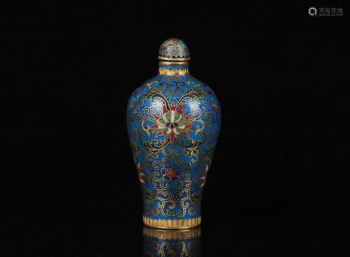 CLOISONNE SNUFF BOTTLE