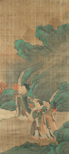 Offerings After Qiu Ying (1494–1552) (late Qing Dynasty)