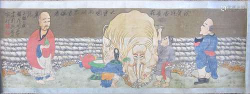 Signed Xu Wei, 20th century A hand scroll painting