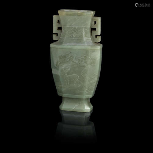 19th century A jade vase