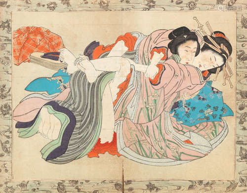 19th century An album of shunga prints