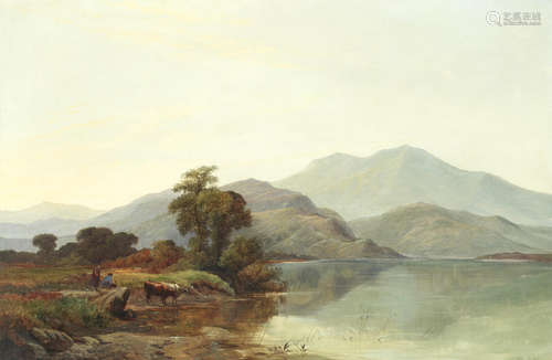 Walter Williams(British, 1835-1906) Derwent water, Cumberland