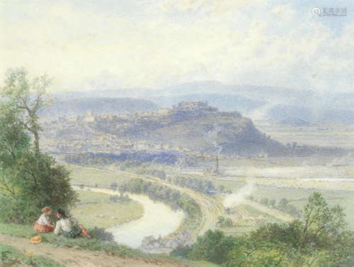 Myles Birket Foster, RWS(British, 1825-1899) Stirling from the Abbey Craig