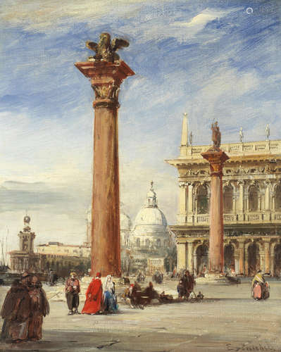 Edward Pritchett(British, 1828-1864) Piazzo San Marco, Venice