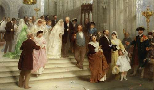 John Morgan, RBA(British, 1823-1886) Married for money