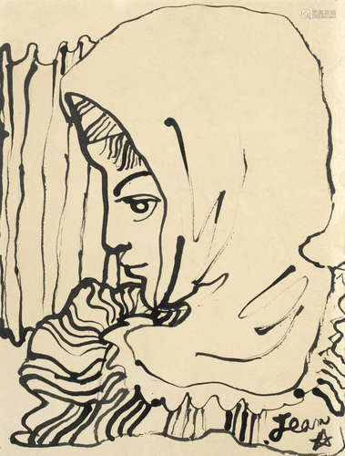 Jean Cocteau(French, 1889-1963) Chevalier de profil