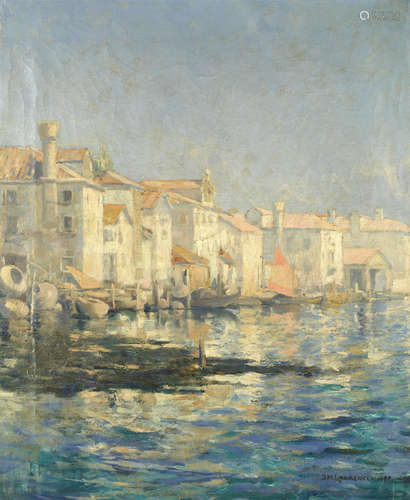 Sydney Laurence(American, 1865-1940) Venice in summer