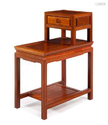 A Chinese Hardwood Side Table 20TH CENTURY 60 length x