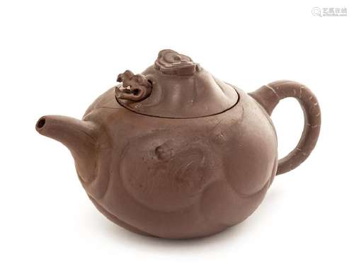 A Chinese Yixing Pottery Teapot 20TH CENTURY of