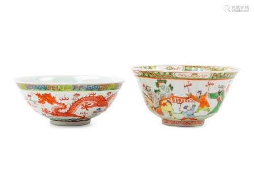 Two Chinese Porcelain Bowls LATE 19TH/EARLY 20TH