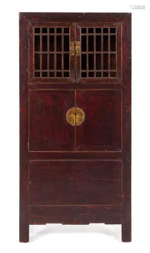 A Chinese Elmwood Cabinet 19TH/20TH CENTURY of