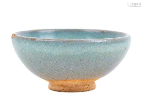 A Chinese Jun-Type Stoneware Bowl the deep rounded