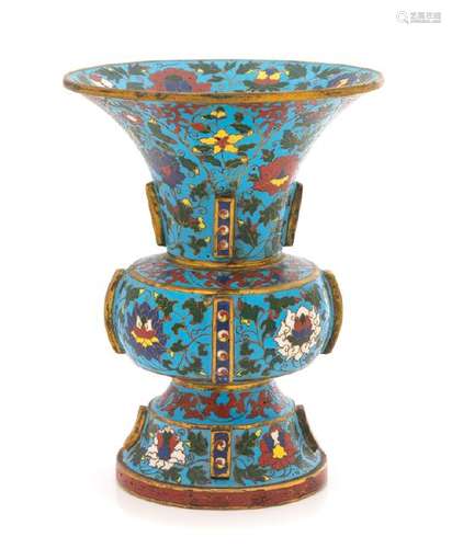 A Chinese Cloisonné Enamel Zun Vase 20TH CENTURY of