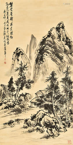 蒲华  山水