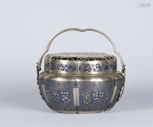 A CHINESE COPPER HAND WARMER, QING DYNASTY