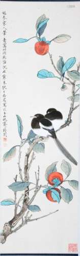 A CHINESE PAINTING, AFTER YU FEI-AN, INK AND COLOUR ON
