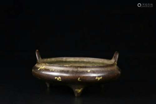 A CHINESE BRONZE CENSER, QING DYNASTY