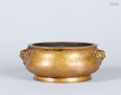 A CHINESE BRONZE CENSER, XUANDE MARK, MING DYNASTY