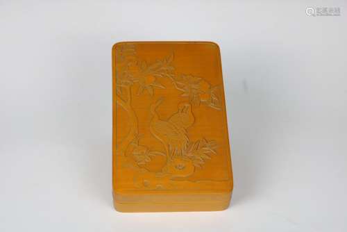 A CHINESE BAMBOO BOX AND COVER, QING DYNASTY