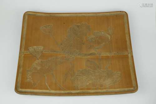 A CHINESE BAMBOO TRAY, QING DYNASTY