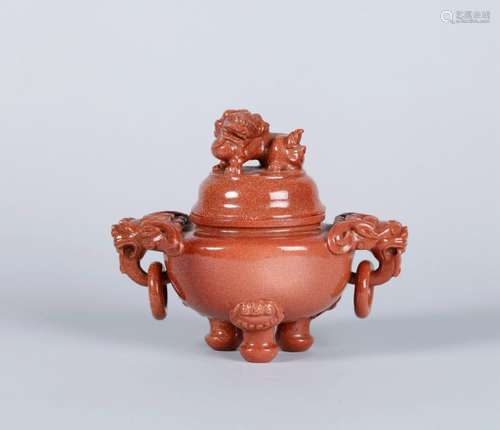 A CHINESE STONE CENSER, QING DYNASTY