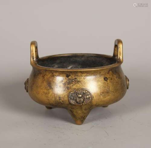 A CHINESE BRONZE CENSER, XUANDE MARK BUT QING DYNASTY